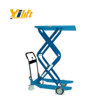 ball transfer table 200kg lift table platform with two scissors